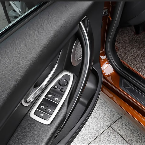 Xotic Tech Door Handle Covers, Driver&Passenger Side Inner Door Pull Handle Cover Compatible with BMW 3 Series F30/F31/F34 320,328,330,335 2012-2018 BMW 4 Series F32/F33/F36 420,435 2014-2017