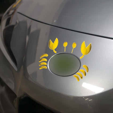 1pc x 3D Silver Chrome Devil Demon Sticker Decal Auto Car Emblem Decal Decoration