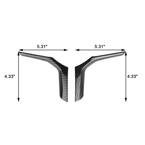 Carbon Fiber Style Steering Wheel Frame w/Lip Cover For BMW 3 Series G20 19-2022