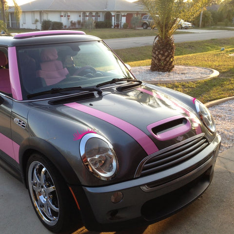 Xotic Tech CarLashes Car Headlight Eyelashes Stickers Fashion Fake Cute Decal Universal for Car Truck Headlamp Headlight