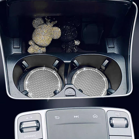 2.75 Inch Silicone Bling Car Cup Holder Insert Coaster Auto Interior Accessories