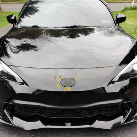 1pc x 3D Silver Chrome Devil Demon Sticker Decal Auto Car Emblem Decal Decoration