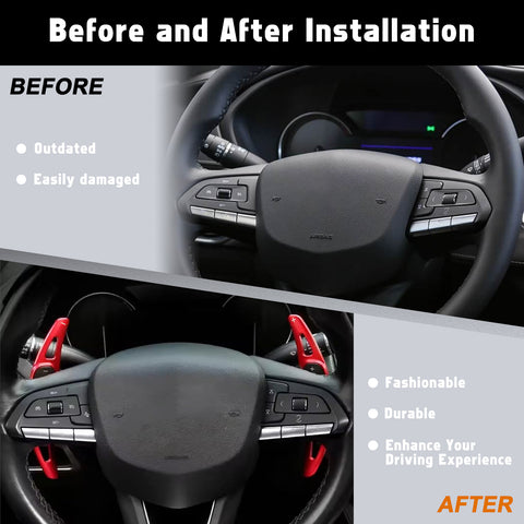 Paddle Shifter Extension Decor Cover Kit For Cadillac XT4 CT4 CT5 XT6 2020-up