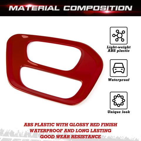 For Dodge Challenger 2015-up Car Interior Gear Shift Media Cover Frame ABS Trim