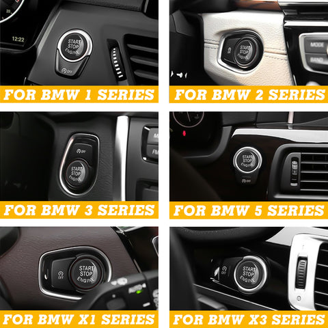 Red Car Engine Start Stop Switch Push Button Cover for BMW F30 F10 F15 F25 F48 X1 X3 X4 X5 X6 (F Class with OFF Button)