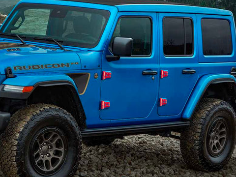 x xotic tech Door Hinge Cover Trim Decoration Exterior Accessories Compatible with Jeep Wrangler JL JLU 2018-up & Gladiator JT Truck 2020-up (8Pcs)