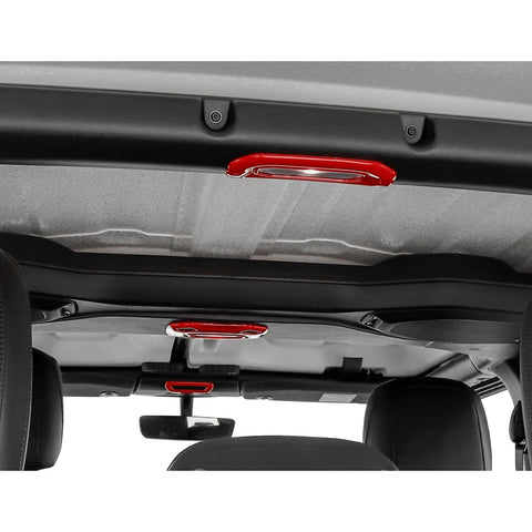 x xotic tech Dome Light Cover Trim Set Decoration Compatible with Jeep Wrangler JL JLU 2018-2023 & Gladiator JT 2020-2023 Interior Accessories(3Pcs)