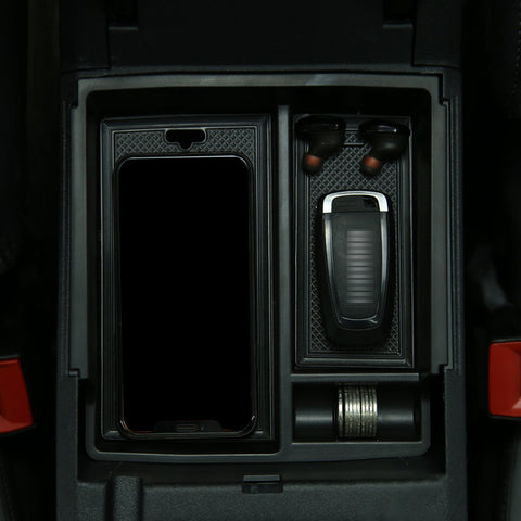 Center Console Organizer, Compatible with Ford Bronco 2021 2022 2023 2024 2/4-Door, Armrest Secondary Storage Box Insert Upper Tray Accessories