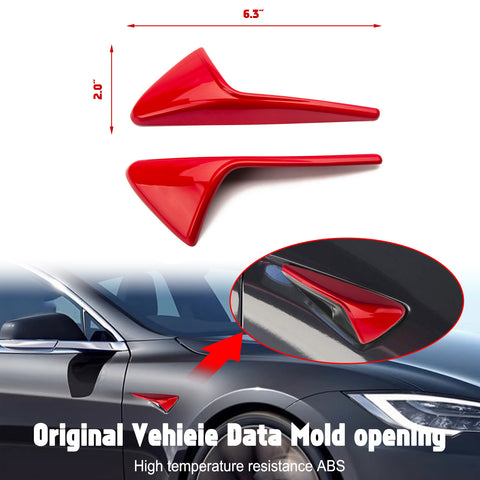 for Tesla Model 3 X S Autopilot Side Marker Turn Signal Cover Trim ABS, Turn Signal Indicator Side Marker Camera Cap Cover