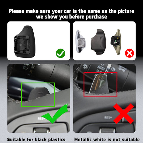 Paddle Shifter Extension Decor Cover Kit For Cadillac XT4 CT4 CT5 XT6 2020-up