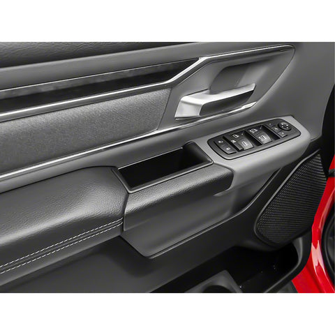 Door Side Organizer Tray, Insert Driver and Passenger Door Armrest Pocket Storage Box Compatible with Ram 1500 2019-2023 (Not fit Ram 2500 and Ram 3500) - 4PCS
