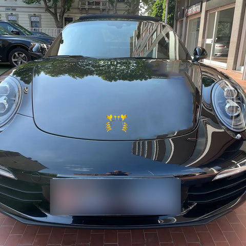 1pc x 3D Silver Chrome Devil Demon Sticker Decal Auto Car Emblem Decal Decoration