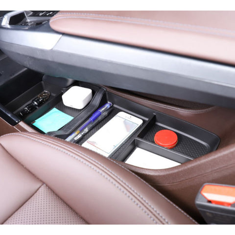 Xotic Tech Center Console Organizer Tray Compatible with BMW X1 2023 2024 U11, 2PCS Armrest Lower Console Organizer Tray Under Storage Box Accessories