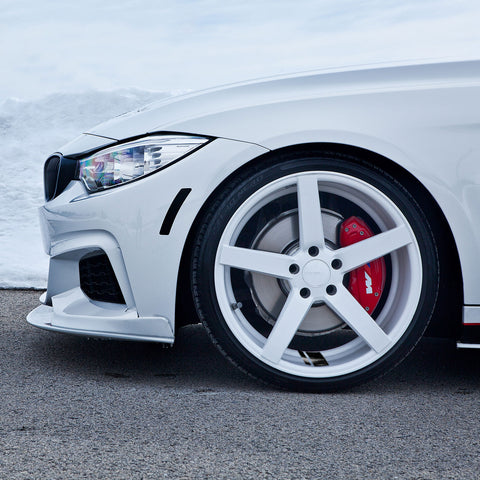 6Pcs Black Car Reflective Sporty Racing Style Tire Rim Stickers For 18-21 Inch Wheels