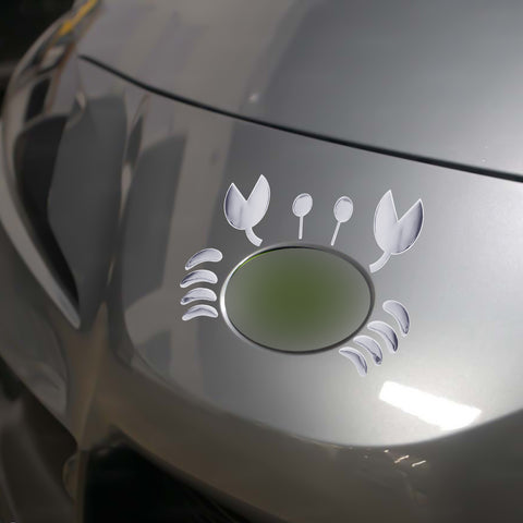 1pc x 3D Silver Chrome Devil Demon Sticker Decal Auto Car Emblem Decal Decoration