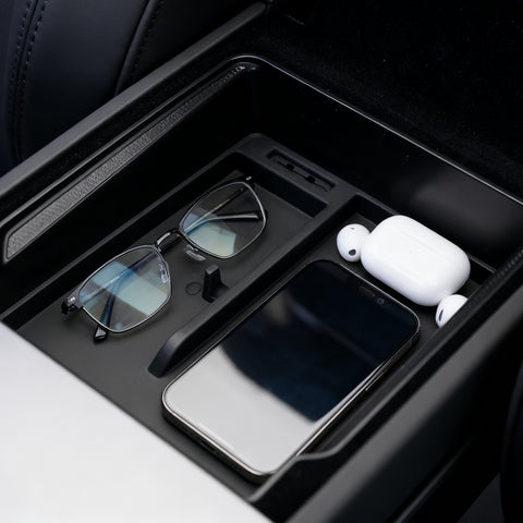 Gray Center Console Armrest Organizer Tray For Tesla New Model 3/Y 2025 2026