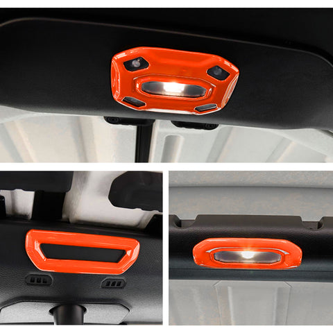 x xotic tech Dome Light Cover Trim Set Decoration Compatible with Jeep Wrangler JL JLU 2018-2023 & Gladiator JT 2020-2023 Interior Accessories(3Pcs)