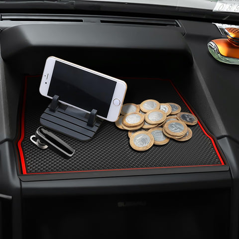 Nonslip Dash Mat Red Liner For Subaru Forester 2019+ Crosstrek Impreza 2018-2023