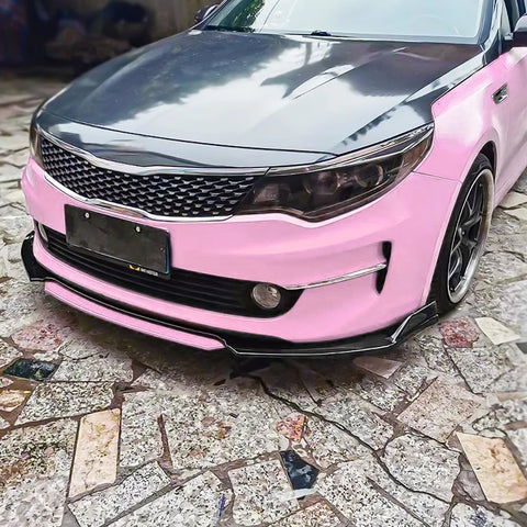 Xotic Tech Front Bumper Spoiler Splitter Diffuser Protector Detachable Middle Piece Replacement Compatible with Honda Accord Civic, Volkswagen MK5 MK6 MK7,Kia Optima,Mitsubishi Lancer