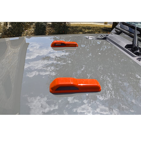 x xotic tech Front Engine Hood Hinge Cover Trim Decoration Exterior Accessories Compatible with Jeep Wrangler JL JLU 2018-up & Gladiator JT Truck 2/4 Door 2020-up (2Pcs)