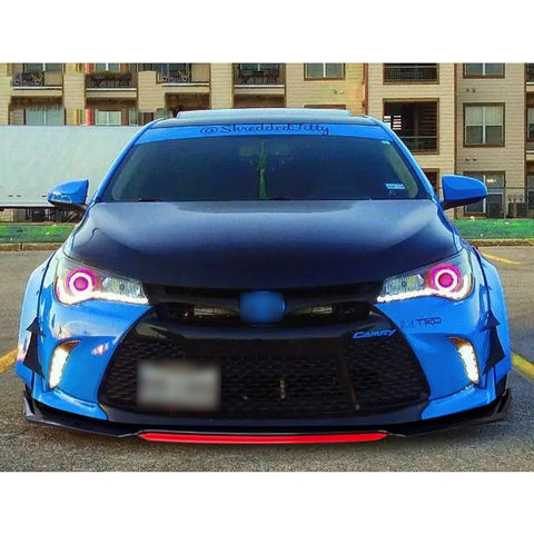 Xotic Tech Front Bumper Spoiler Splitter Diffuser Protector Detachable Middle Piece Replacement Compatible with Honda Accord Civic, Volkswagen MK5 MK6 MK7,Kia Optima,Mitsubishi Lancer