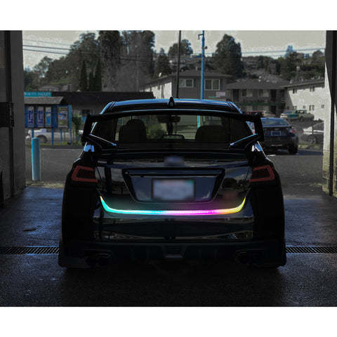 Multicolor RGB Trunk Tail LED Knight Rider Strip Brake Turn Signal Driving Light