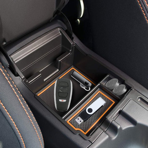 Armrest Secondary Upper Storage Organizer For Subaru Crosstrek Impreza 2018-2023