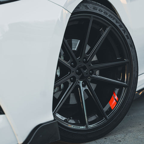 Universal For Auto Front Fender Hood + Rearview Mirror + Wheels Hub Rim Stickers