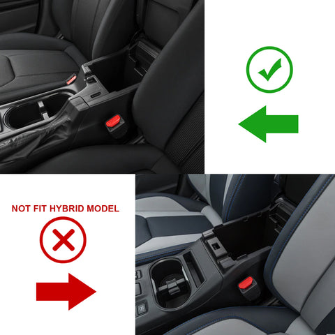 Armrest Secondary Upper Storage Organizer For Subaru Crosstrek Impreza 2018-2023