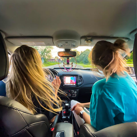 x xotic tech JDM Devil Shaped Tsurikawa Subway Train Bus Handle Straps Drift Charm Rear Bumper Warning Loops Ring for Cars, SUV Interior Exterior Decoration