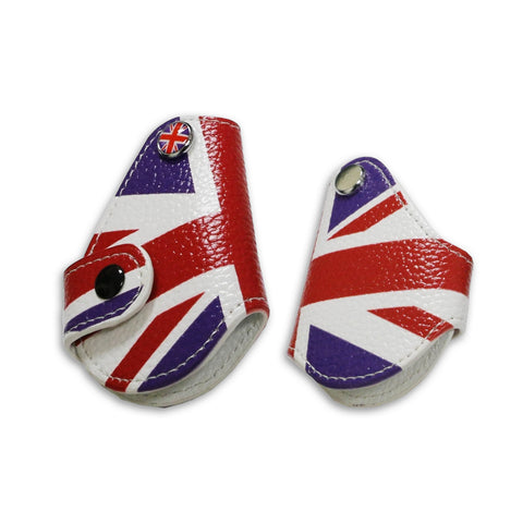 x xotic tech Union Jack UK Flag Style Key Fob Cover Holder Protector Compatible with MINI Cooper R55 R56 R57 R58 R59 R60 R61 F56 F55 F54 F57 F60 Smart Key