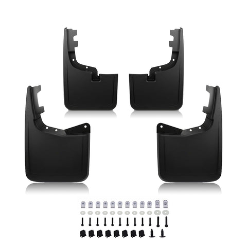 x xotic tech Mud Flaps Splash Guard Compatible with Ford F-150 2021 2022 2023 2024 2025 2026 Front & Rear Mudguards Fender Flare Dirt Slush Trap Protector Set Pickup Truck Accessories(4PCS)
