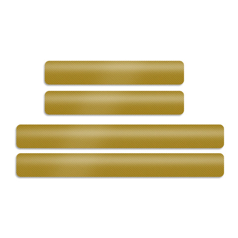 3D/4D Carbon Fiber Texture Door Sill Vinly Scratch Protection Cover Sticker