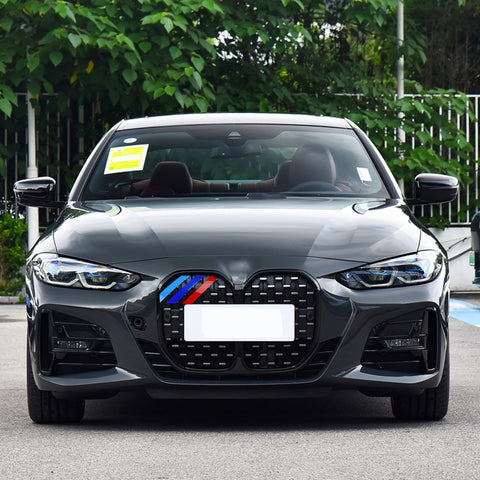 Tri-Colored Front Kidney Grille Insert Trim For BMW 4 Series G22 G23 2021-up