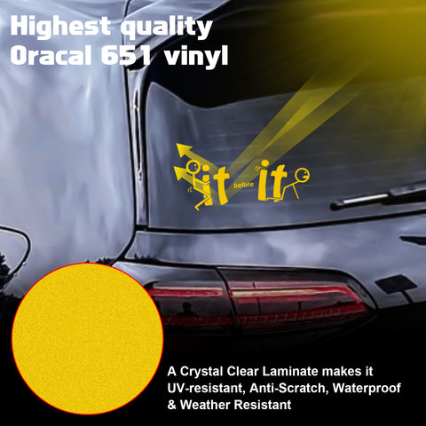 Xotic Tech Fu-ck It Before It Funny JDM Sticker Decal Vinyl Graphic for Cars Bumper Window Trucks Vans Walls Laptop " x 7"