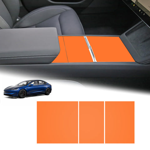 Center Console Wrap Cover Kit For Tesla Model 3 Highland Model Y Juniper 2025+