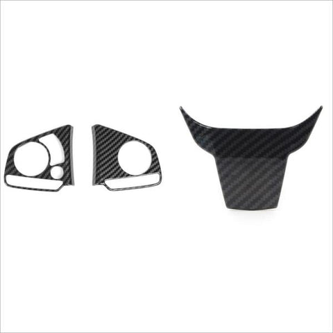 Carbon Fiber Pattern Inner Steering Wheel Cover Trim For Honda Civic DX EX 16-21,CRV 2017-2022
