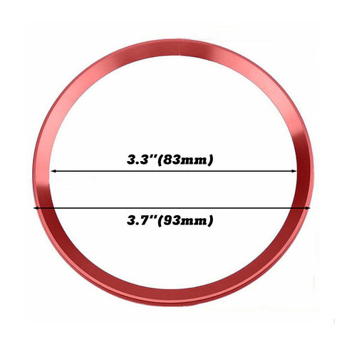 Steering Wheel Center Decoration Cover Trim For Audi A3 A6 Q3 Q5 A5 A6L Gold/Red