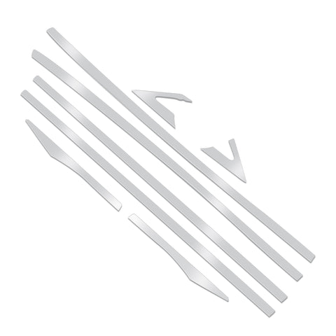 Chrome Window Pillar Post Lower Frame Cover Trims For Honda Civic Sedan 2016-21