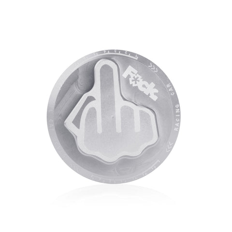 Aluminum Middle Finger Pattern Engine Oil Filler Fuel Filter Tank Cap Cover For Honda Acura