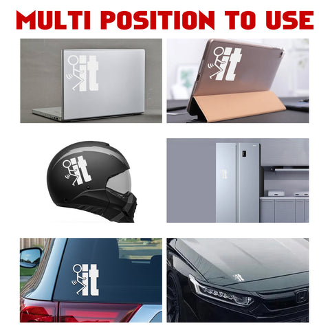 Xotic Tech F*ck-It Funny JDM Sticker Decal Vinyl Graphic for Cars Bumper Window Trucks Vans Walls Laptop 4" x 5"