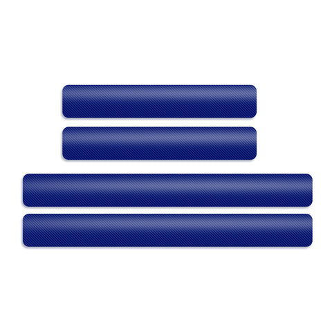 3D/4D Carbon Fiber Texture Door Sill Vinly Scratch Protection Cover Sticker