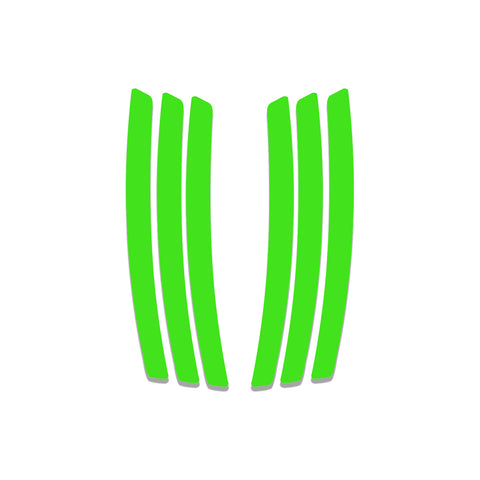 Xotic Tech 6pcs Car Body L&R Side Vent Insert Stripe Decal Vinyl Inlay Side Vent Gill Sticker Compatible with Chevrolet Camaro 2010-2015