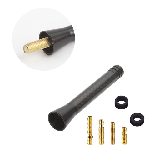 Xotic Tech Car Short/Long Antenna Union Jack Flag Checkerboard Theme Compatible with Mini Cooper All Models