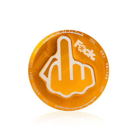 Aluminum Middle Finger Pattern Engine Oil Filler Fuel Filter Tank Cap Cover For Honda Acura