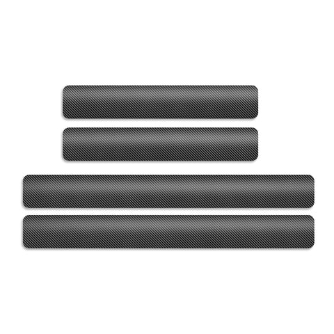 3D/4D Carbon Fiber Texture Door Sill Vinly Scratch Protection Cover Sticker