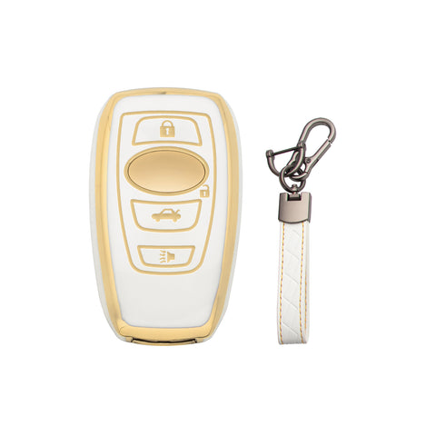 2X TPU Full Seal Keyless Key Fob Cover For Subaru Forester WRX 2016-UP