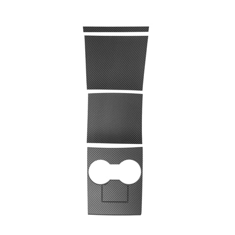 4pcs/Set Center Console Wrap Decor Sticker Accessories for Tesla Model 3/Y 17-20