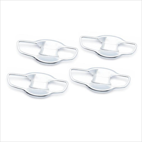 Chrome Car Door Handle w/ Bowl Frame Cover Trim For Honda Civic Sedan 2016-2021