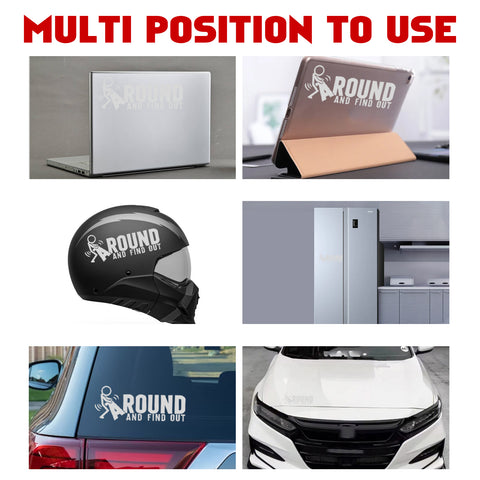 Xotic Tech FAFO Funny JDM F*ck Around and Find Out Sticker Decal Vinyl Graphic for Cars Bumper Window Trucks Vans Walls Laptop 3" x 7"